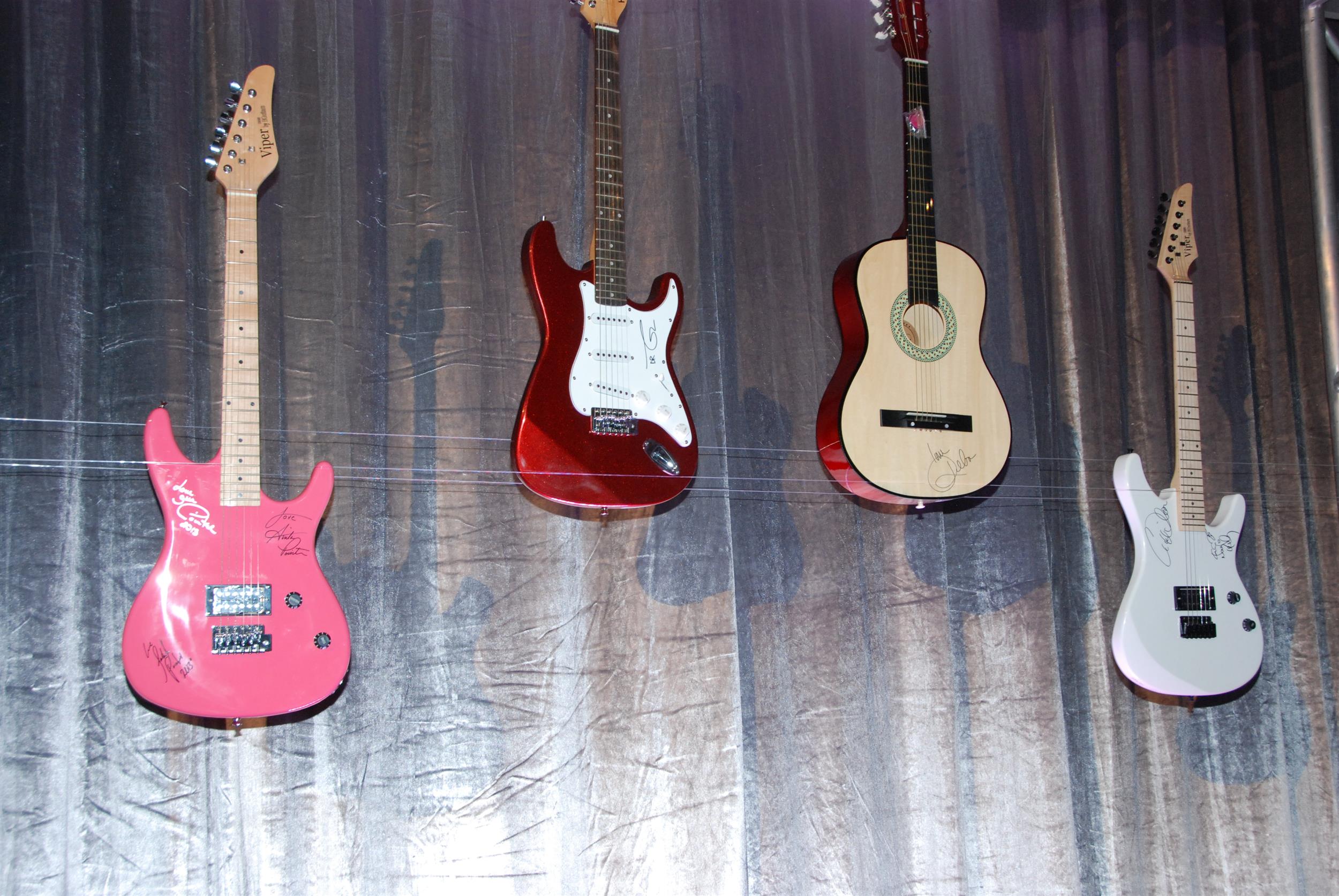 Autographed Guitars from Seminole Hard Rock Hotel & casino